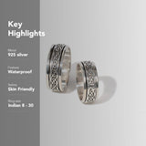 
  Buy Bythol Fluid | 925 Silver Couple Ring - Women's Day Jewellery Online In India
