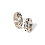 Dutch Braid Fluid | 925 Silver Couple Ring