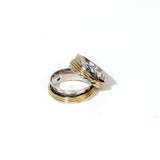 Knotted Fluid | 925 Silver Couple Ring