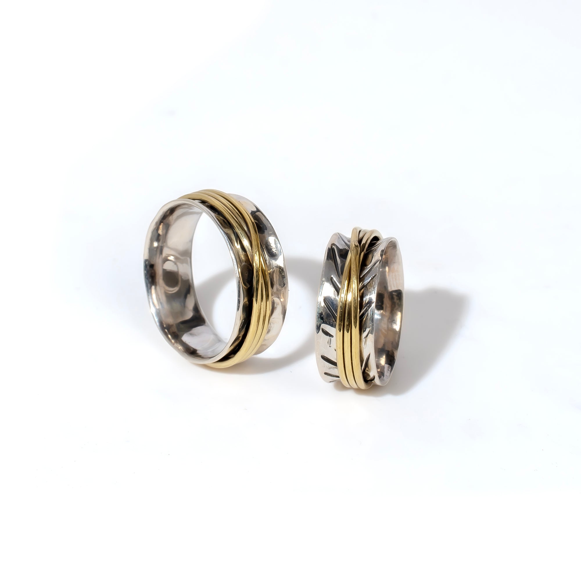 Knotted Fluid | 925 Silver Couple Ring