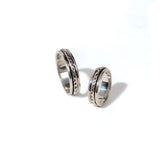 Dotted Wire Fluid | 925 Silver Couple Ring
