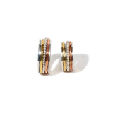 
  Buy Beaded Penta stripe Fluid | 925 Silver Couple Ring - COUPLE BANDS Online In India
