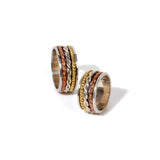Twisted Fluid | 925 Silver Couple Ring