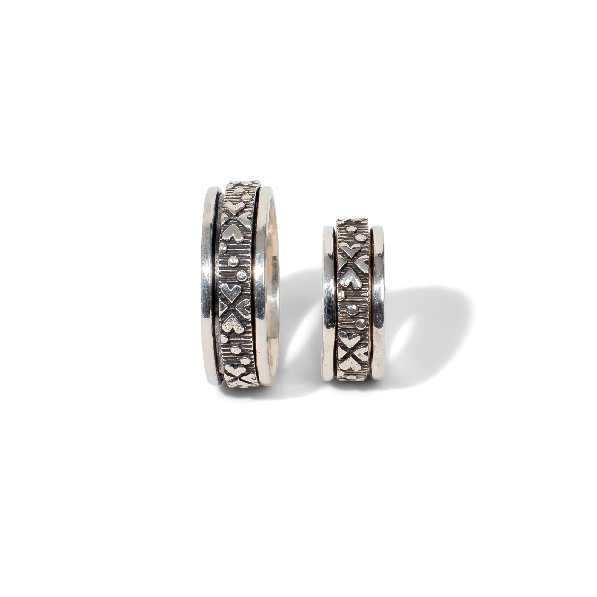 Claddagh Fluid | 925 Silver couple Rings