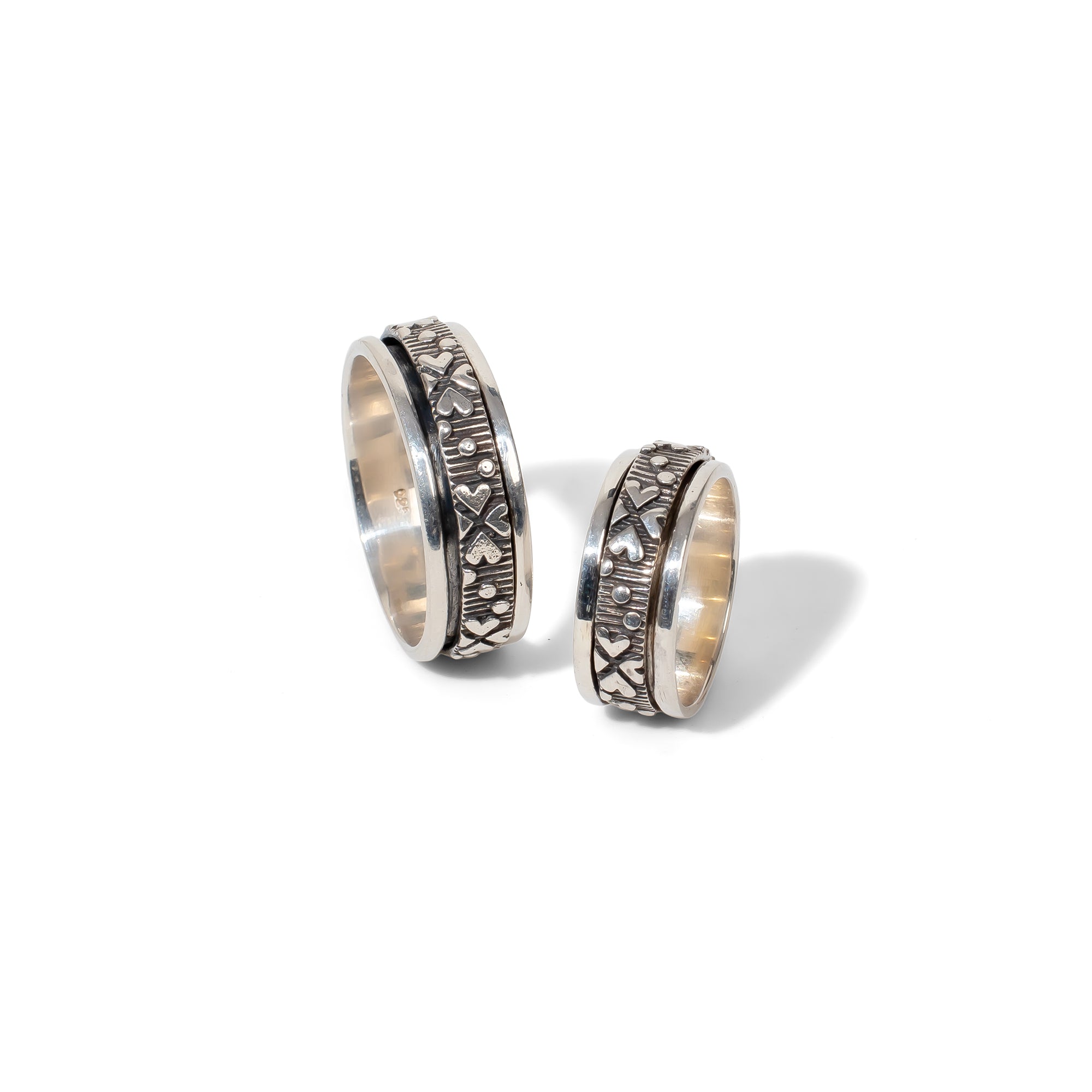 Claddagh Fluid | 925 Silver couple Rings