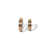 Quadristripe Thin Fluid | 925 Silver Couple Ring