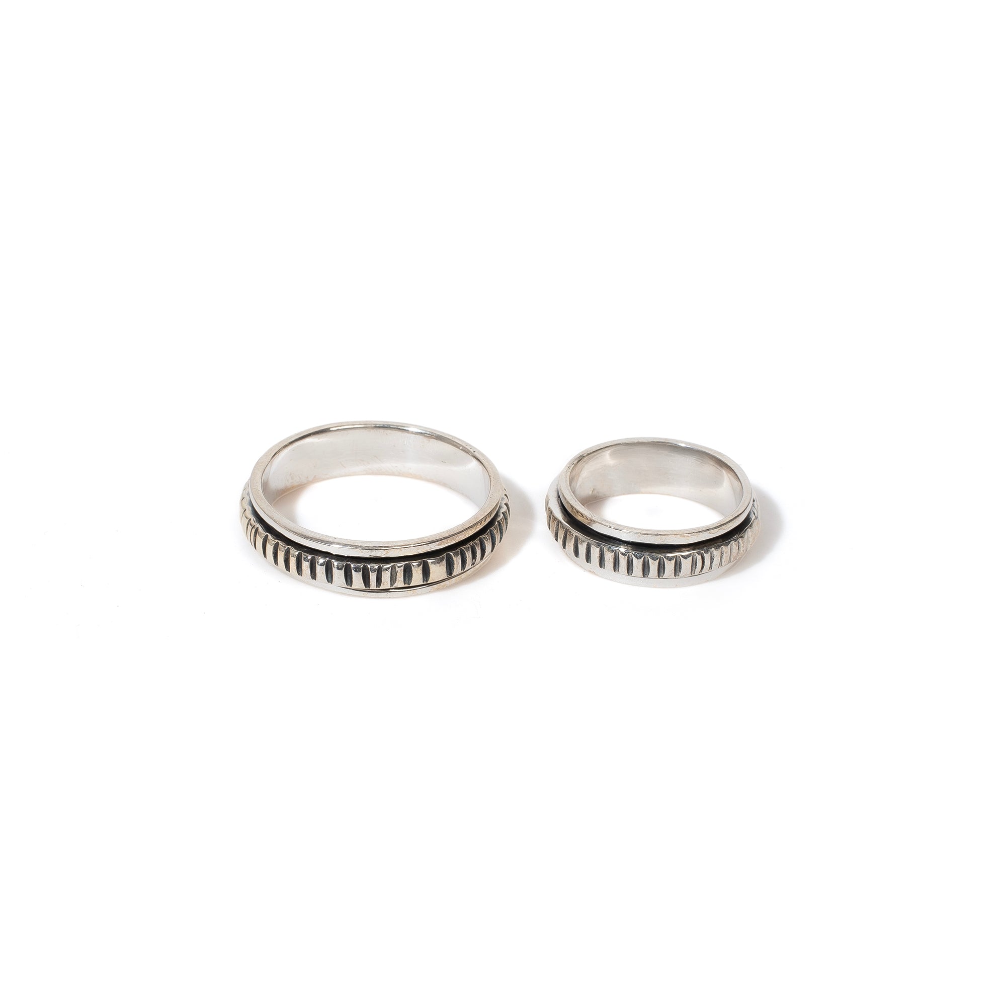 Notch Fluid | 925 Silver Couple Ring