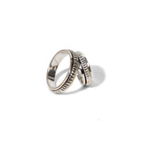 Notch Fluid | 925 Silver Couple Ring