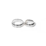 Plain Band Fluid | 925 Silver Couple Ring