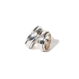 Plain Band Fluid | 925 Silver Couple Ring