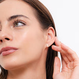 Maria Pink Studs | 925 Silver Earrings for Women