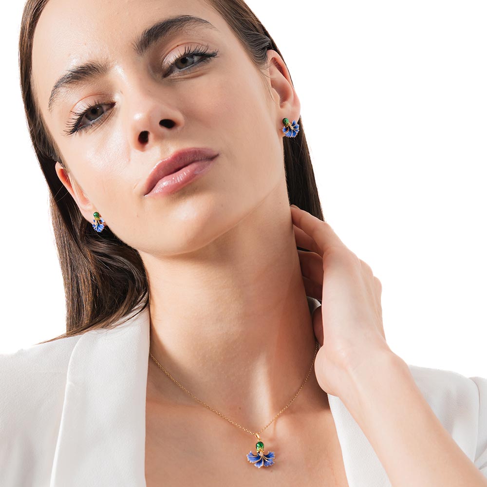 Edna | 925 Silver Earrings and Pendant set for Women