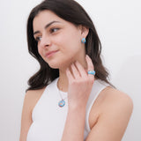 Mariel | 925 Silver Earrings and Pendant set for Women