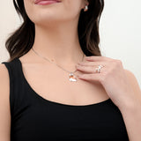 Aleanna | 925 Silver Earrings and Pendant set for Women