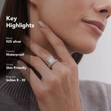 
  Buy Lonely Heart Fluid | 925 Silver Ring for Women & Men - FLUID RINGS Online In India
