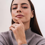 
  Buy Coloured Pentastripe Fluid | 925 silver Couple rings Online In India at Oprata
