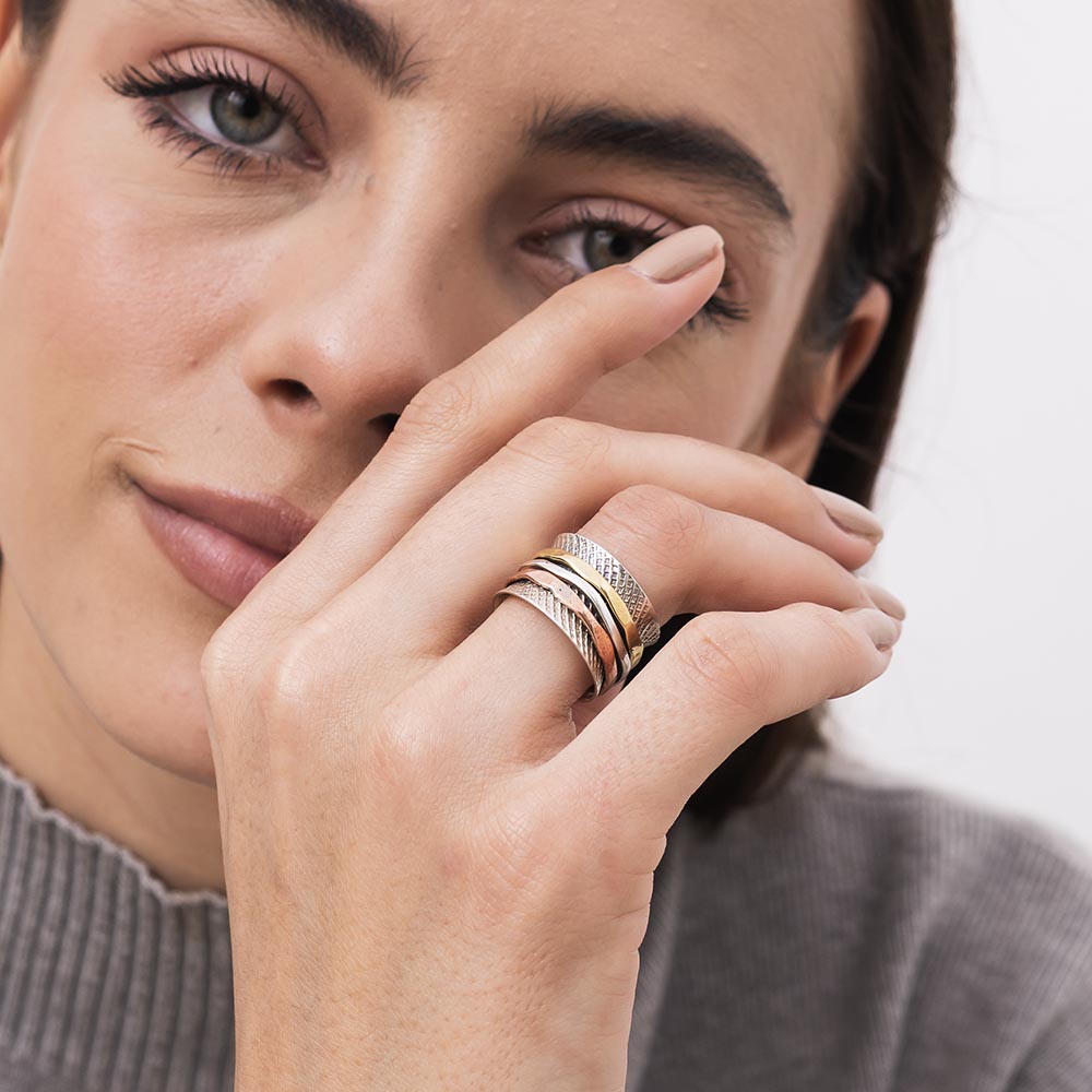 Zigzag Fluid | 925 Silver Ring for Women & Men
