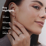 
  Buy Golden Frill Fluid | 925 Silver Ring for Women & Men - Rings 3999 Online In India
