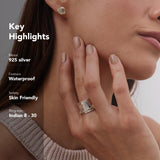 
  Buy Four Hearts Fluid | 925 Silver Ring for Women & Men - FLUID RINGS Online In India
