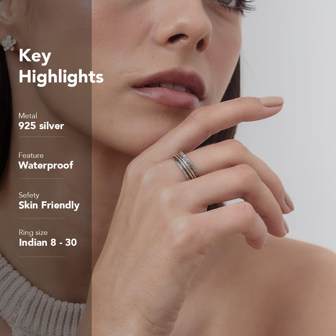 Infinite Hearts Fluid | 925 Silver Ring for Women & Men