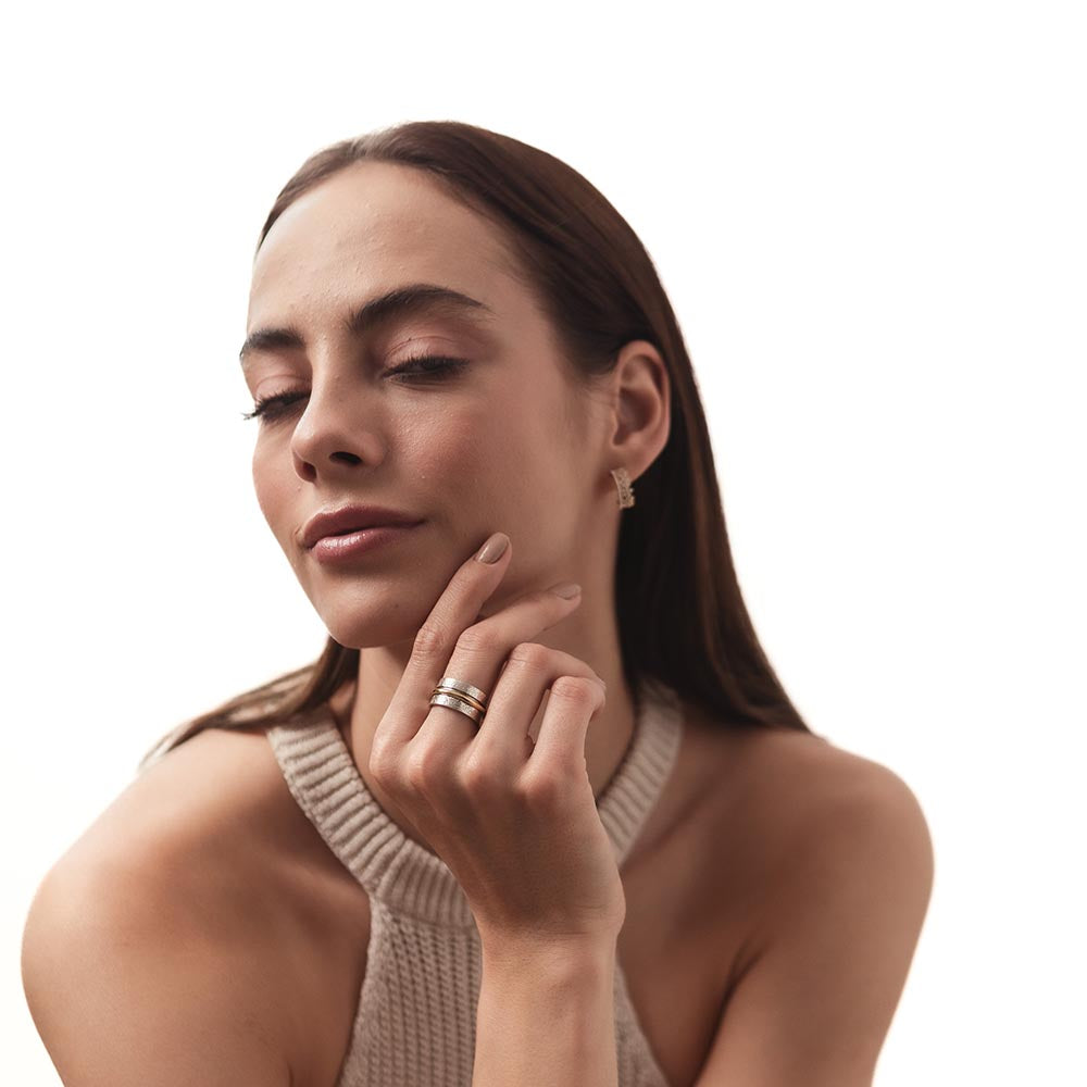 Furrowed Fluid | 925 Silver Ring for Women & Men