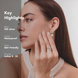 
  Buy Curved Hook Fluid | 925 Silver Ring for Women & Men - FLUID RINGS Online In India
