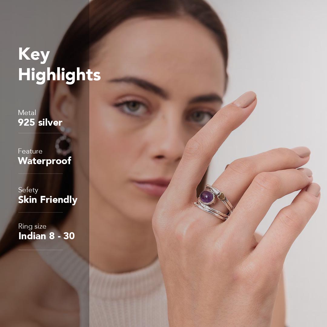 Spiral Fluid | 925 Silver Ring for Women & Men