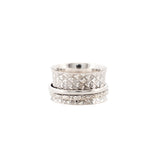 Two Silver Bead Fluid Ring | Hallmark 925 Silver