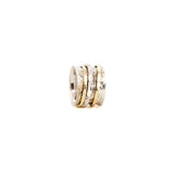 Two Gold & Silver Fluid Ring | Hallmark 925 Silver