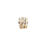 Two Gold & Silver Fluid Ring | Hallmark 925 Silver