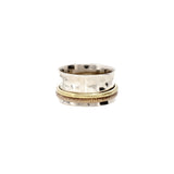 Gold Rosegold Fluid Ring | Hallmark 925 Silver