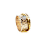 Gems with Gold Fluid Ring | Hallmark 925 Silver