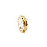 Band in Border Fluid Ring | Hallmark 925 Silver