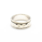 Hammered Band Fluid Ring | Hallmark 925 Silver