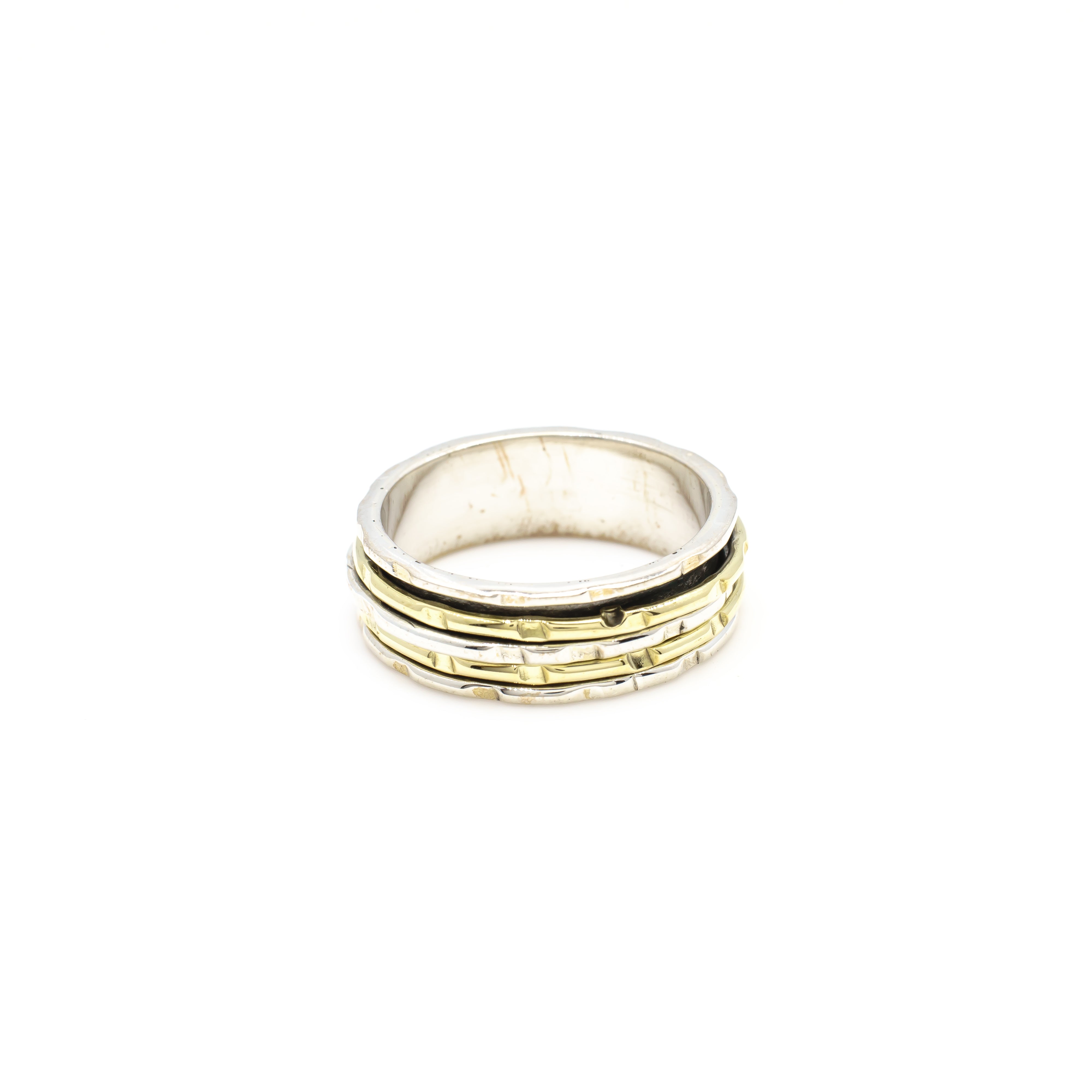 Pentastripe Fluid Ring | Hallmark 925 Silver