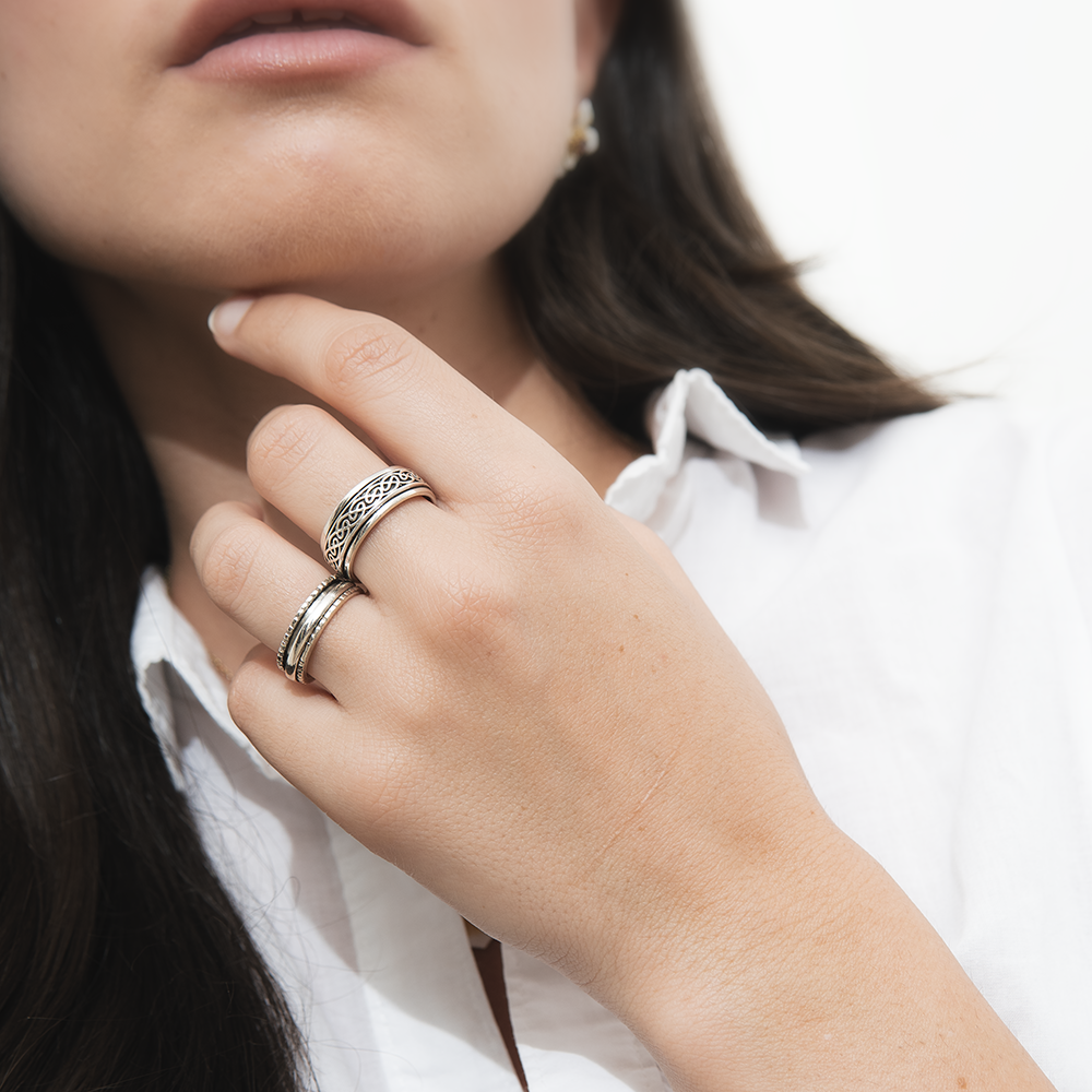 Bythol Fluid | 925 Silver Ring for Women & Men