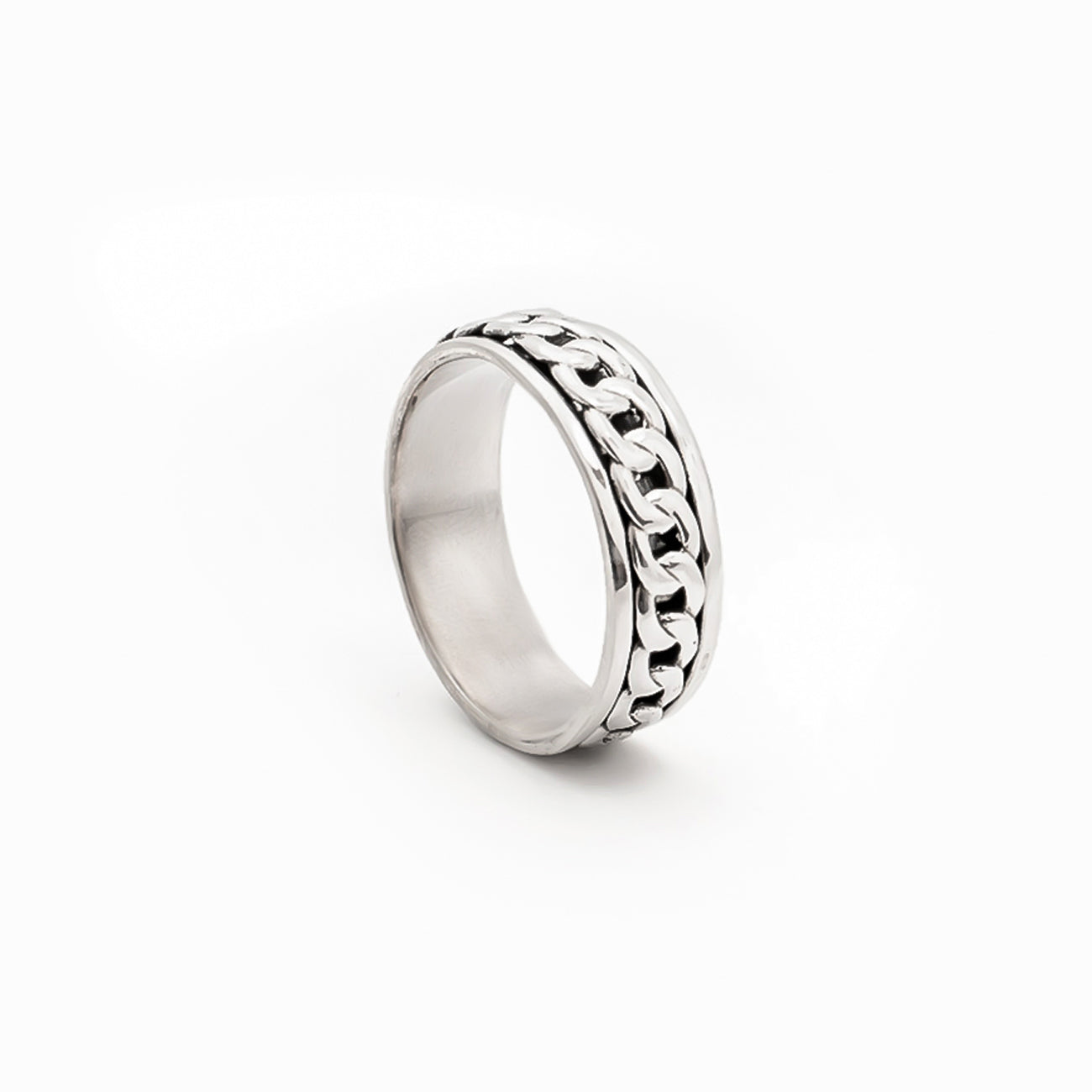 Ironbind Fluid | 925 Silver Ring for Women & Men