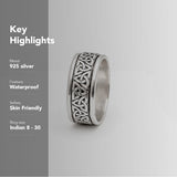 
  Buy Triquetra fluid | 925 Silver Ring for Women & Men - ALL RINGS Online In India
