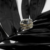 Zigzag Fluid Ring | Hallmark 925 Silver