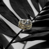 Beaded Zigzag Fluid Ring | Hallmark 925 Silver