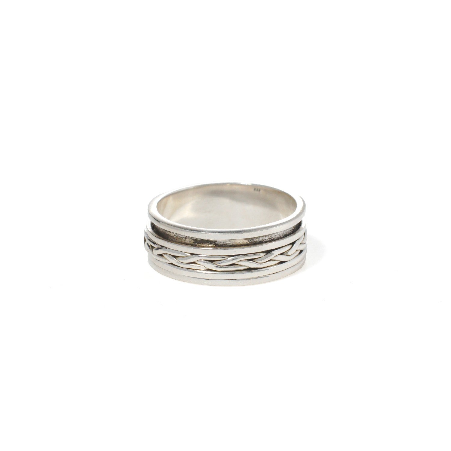 Flat Braid Fluid Ring | Hallmark 925 Silver