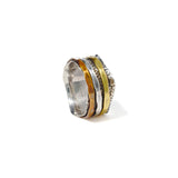 Tristripe Fluid Ring | Hallmark 925 Silver