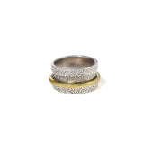 Band Border Fluid Ring | Hallmark 925 Silver