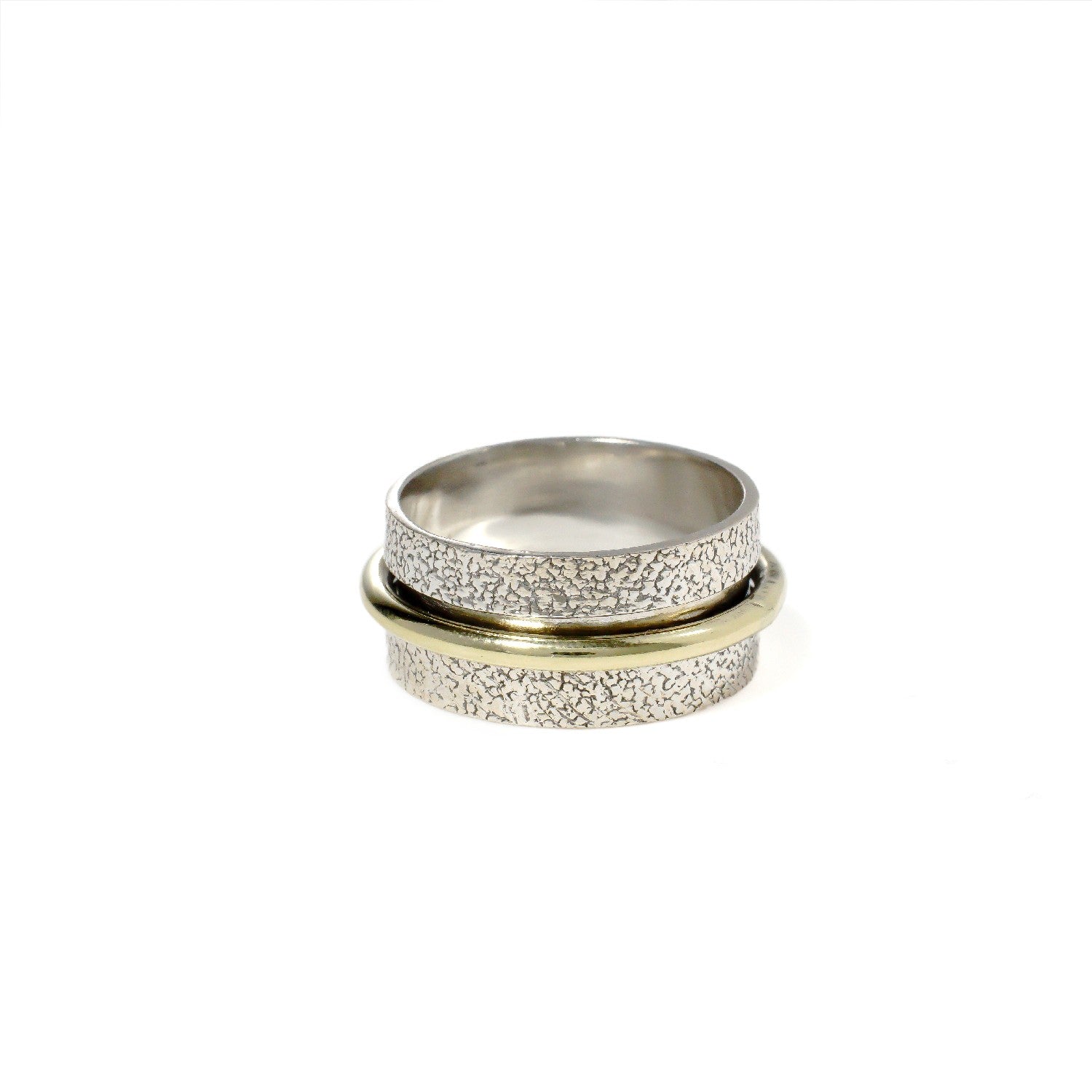 Furrowed Fluid Ring | Hallmark 925 Silver