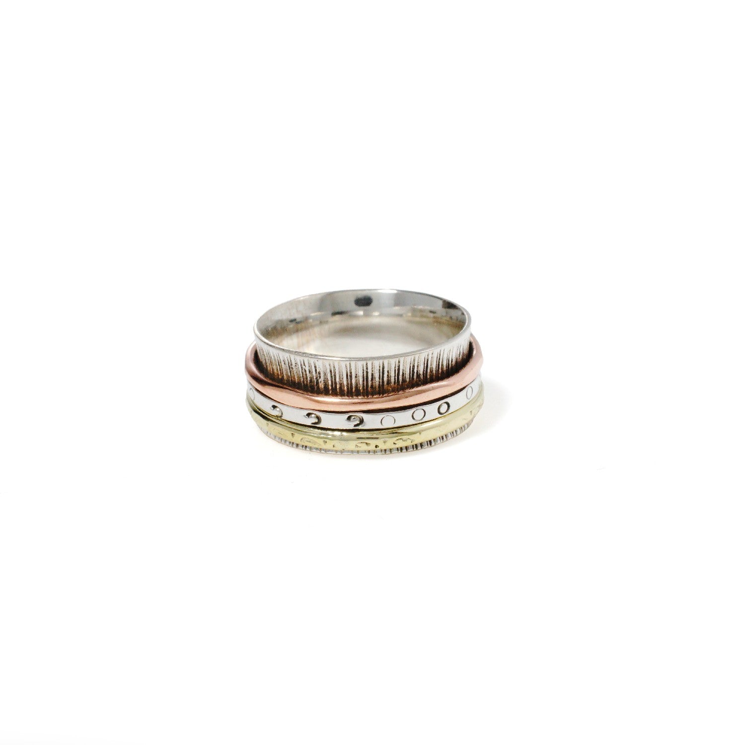 Tree Bark Fluid Ring | Hallmark 925 Silver