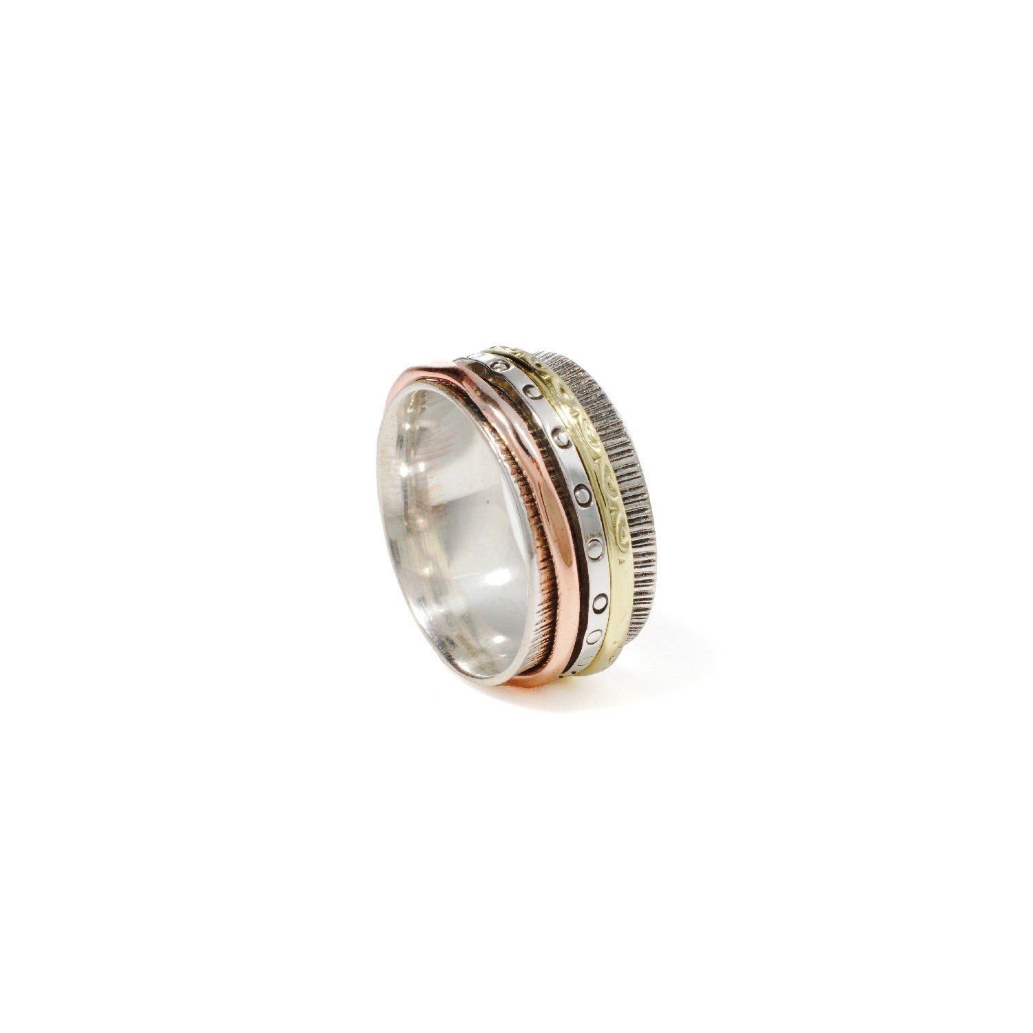 Tree Bark Fluid Ring | Hallmark 925 Silver