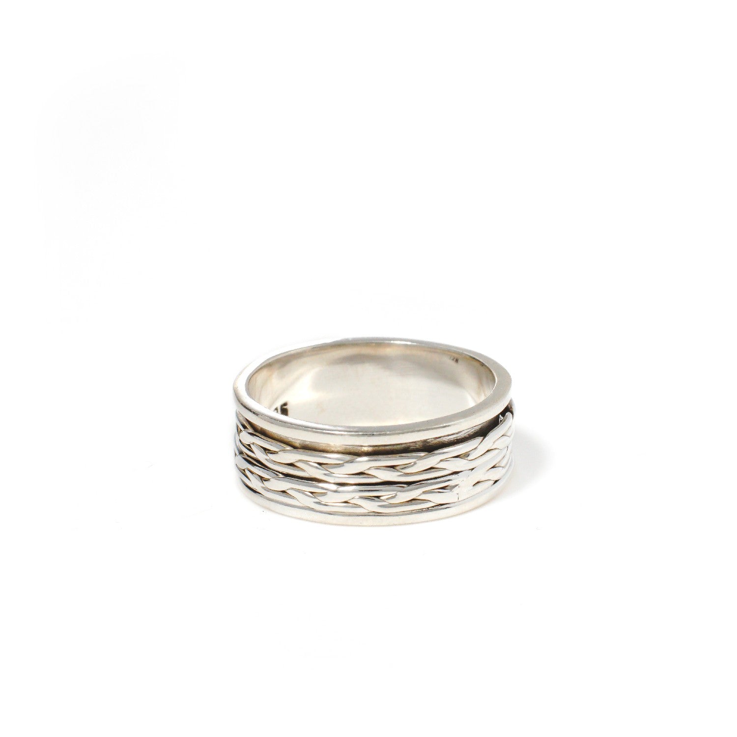 Double Flat Braid Fluid Ring | Hallmark 925 Silver