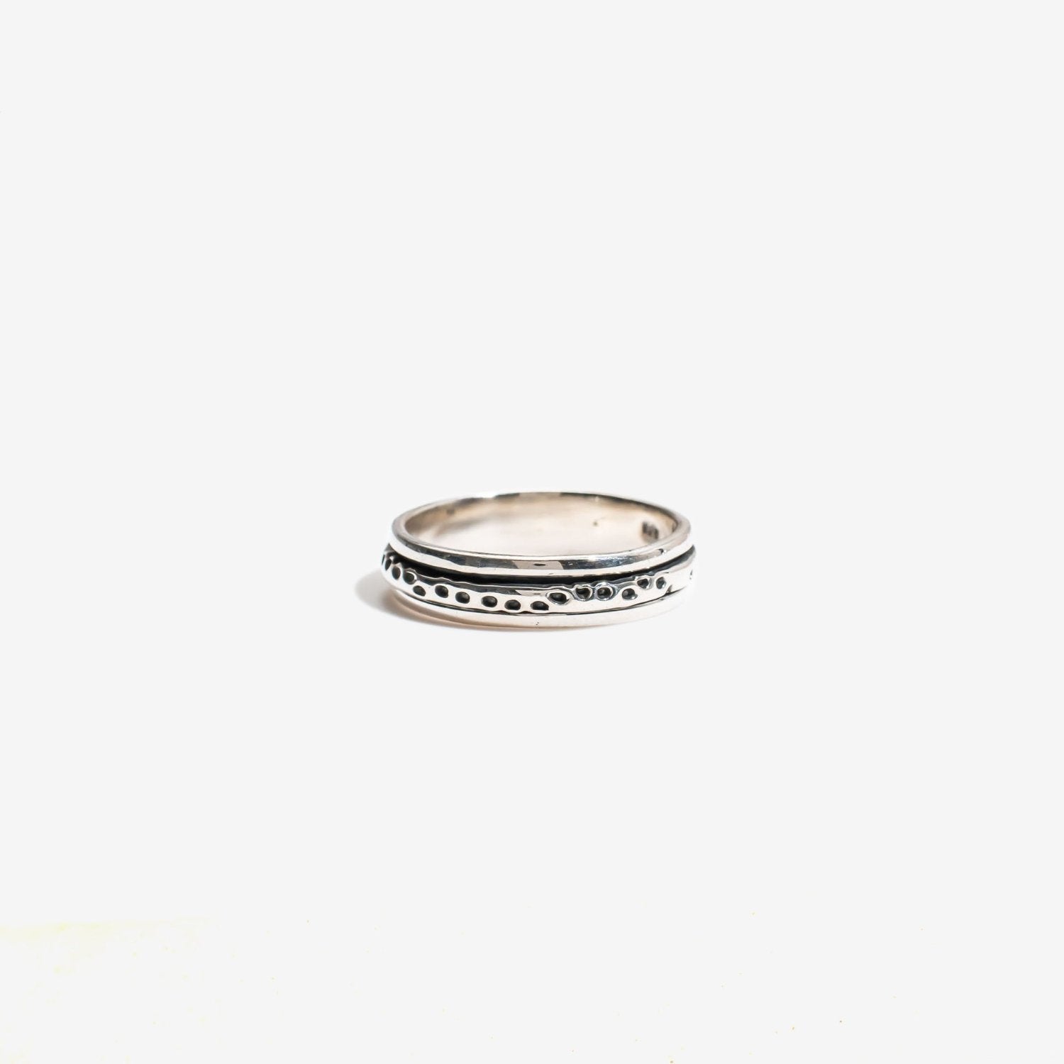 Dotted Wire Fluid | 925 Silver Couple Ring