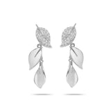 
  Silver earring, silver earring for women, Beautiful Silver earring, Oprata earrings, colorful hoops, 3d leaf earring, 
