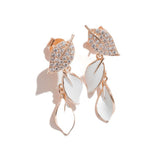 
  Silver earring, silver earring for women, Beautiful Silver earring, Oprata earrings, colorful hoops, 3d leaf earring, 
